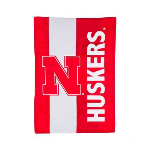 16SF949: EG Nebraska  Embellished Garden Flag